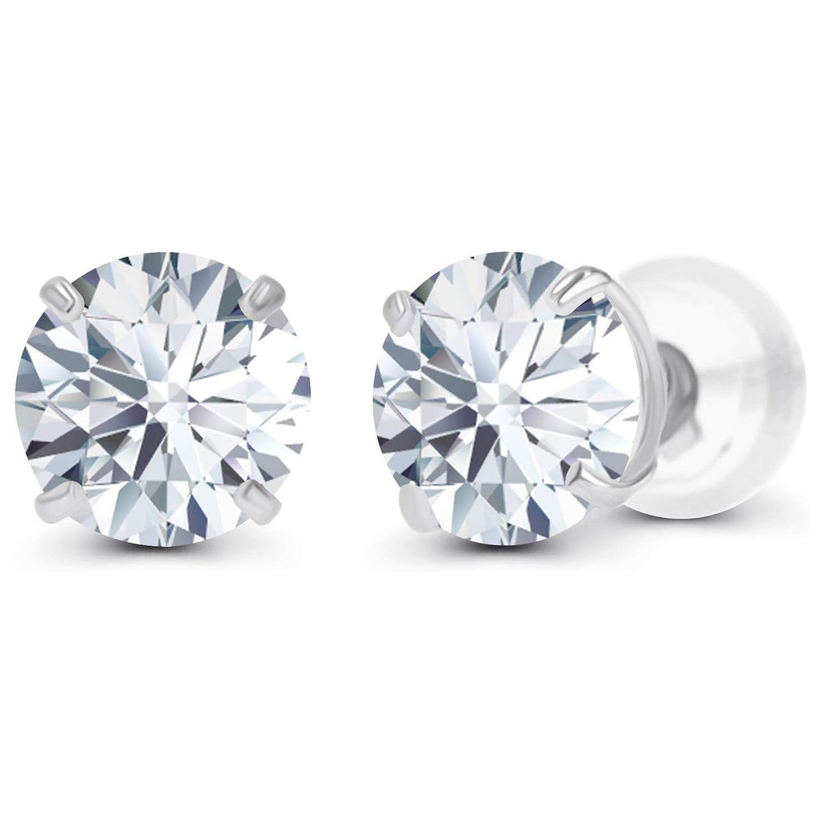 Cordell Christopher Certified Moissanite Stud Earrings