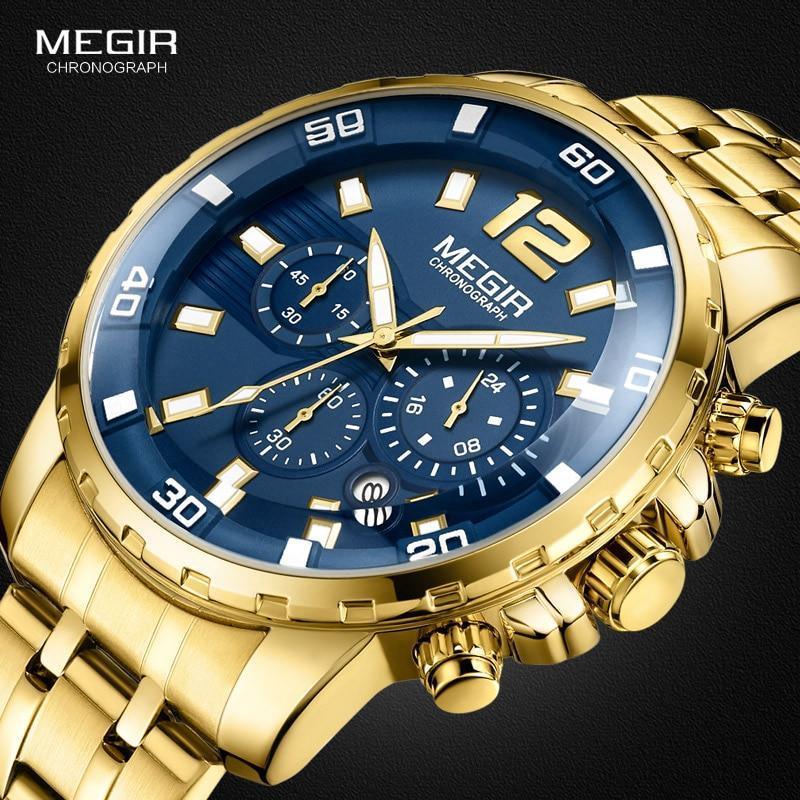 Cordell Christopher Men's Luxury Gold Business Watch