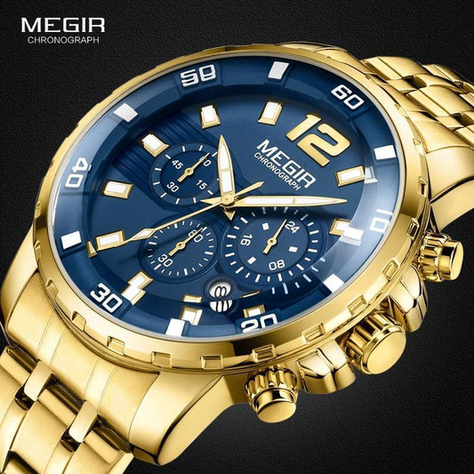 Cordell Christopher Men's Luxury Gold Business Watch