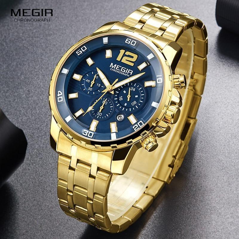 Cordell Christopher Men's Luxury Gold Business Watch