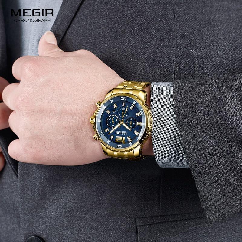 Cordell Christopher Men's Luxury Gold Business Watch