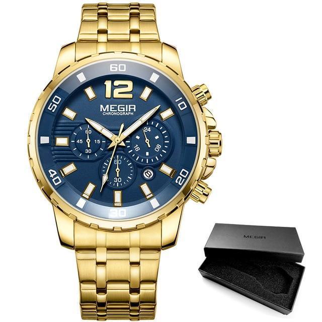 Cordell Christopher Men's Luxury Gold Business Watch