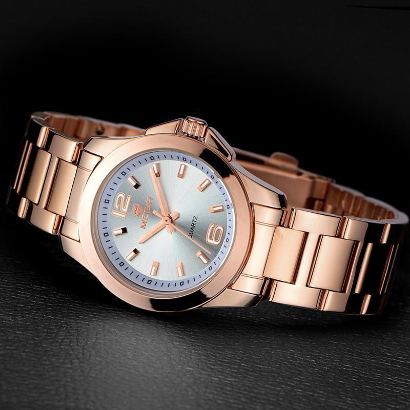 Cordell Christopher Women's Luxury Gold Rose Watch
